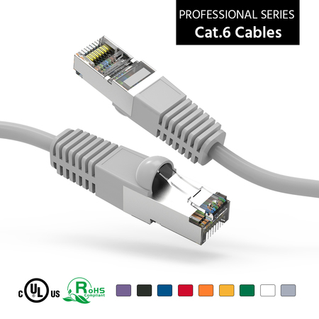 BESTLINK NETWARE CAT6 Shielded (SSTP) Ethernet Network Booted Cable- 20ft- Gray 100815GY